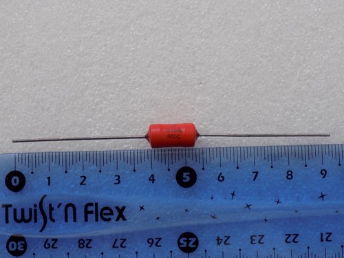 10 x ton de guitare condensateur axial Sprague 192P 0,1uF 80 V Pacer Axial Son NEUF fabriqué aux États-Unis - Photo 3/5