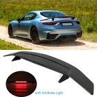 For Maserati GranTurismo 52" GT Rear Wing Spoiler with Brake Light Carbon Fiber