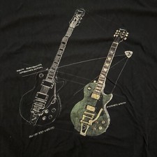 Gibson Les Paul Guitar Shirt L Rock Music Bigsby Burstbucker Inverness Green