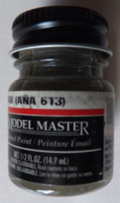 Testors Model Master  ''Olive Drab ANA 613''  #2050  1/2 oz. Enamel Paint OOP/HTF