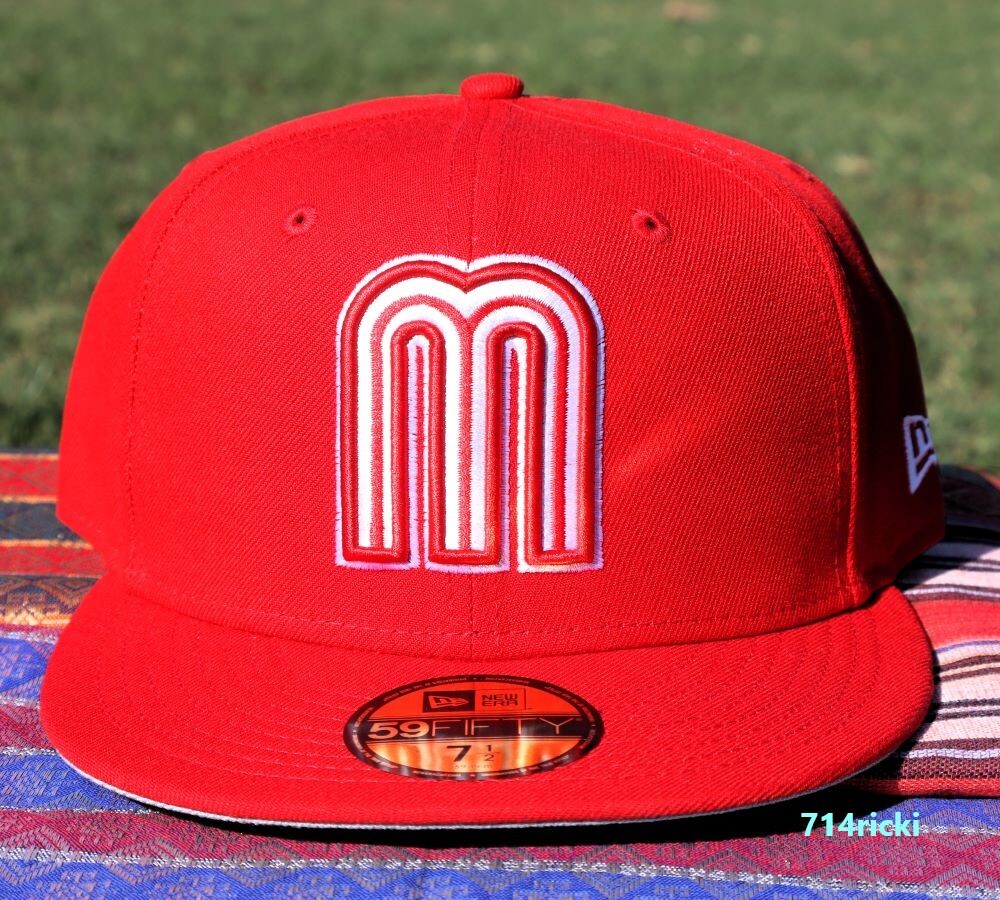 Mexico WBC World Baseball Classic Fitted Hat New Era 59FIFTY Red