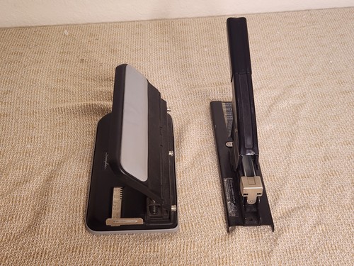Swingline 2-7 Hole Punch, Semi-Adjustable, Heavy Duty Puncher /w 100 Sh Stapler - Picture 2 of 4