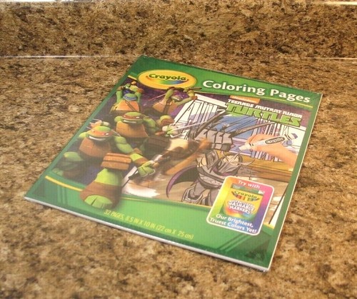 Crayola Teenage Mutant Ninja Turtles Coloring Pages Pad NEW - Picture 3 of 3