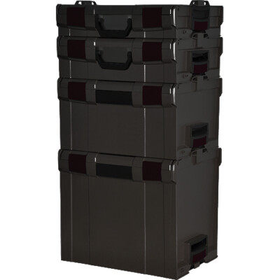 Sortimo Systemkoffer L-Boxx Größe 1-2-3-4 stapelbar schwarz Systainer leer