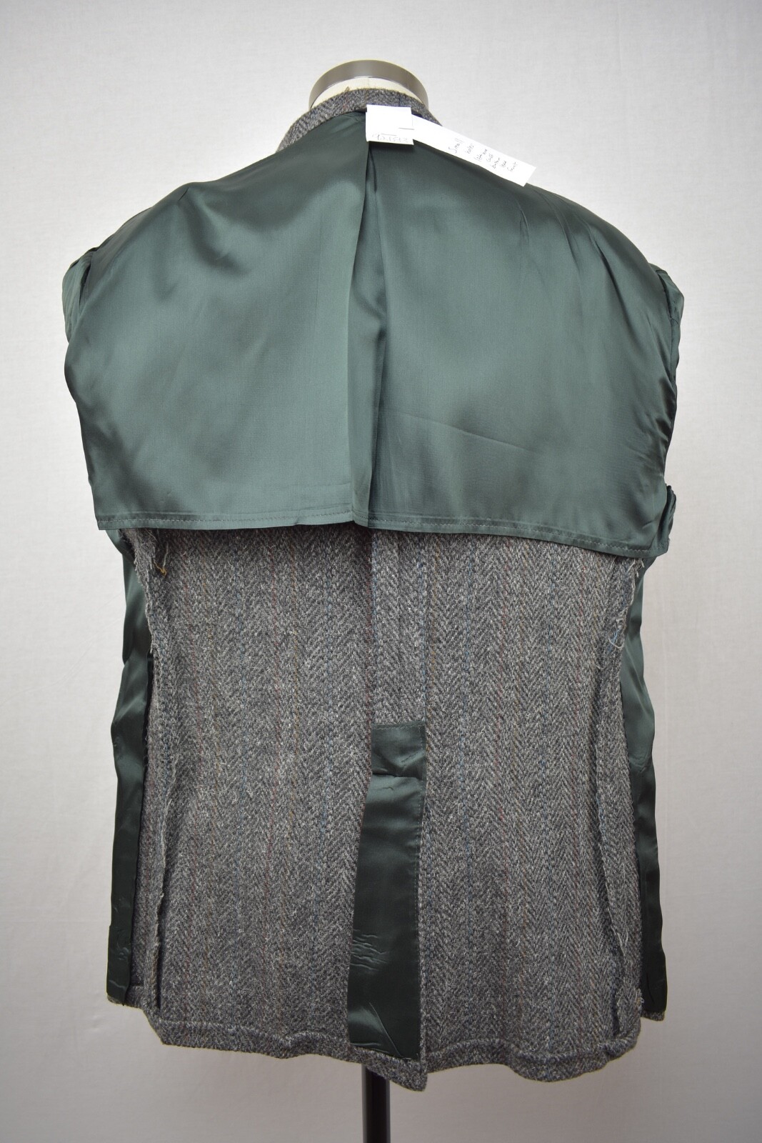 British Classics Gray Herringbone Wool Tweed Two … - image 7