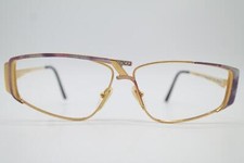 Vintage Glasses GERARD LEVET Geneva Gold Multicolored Square Frame