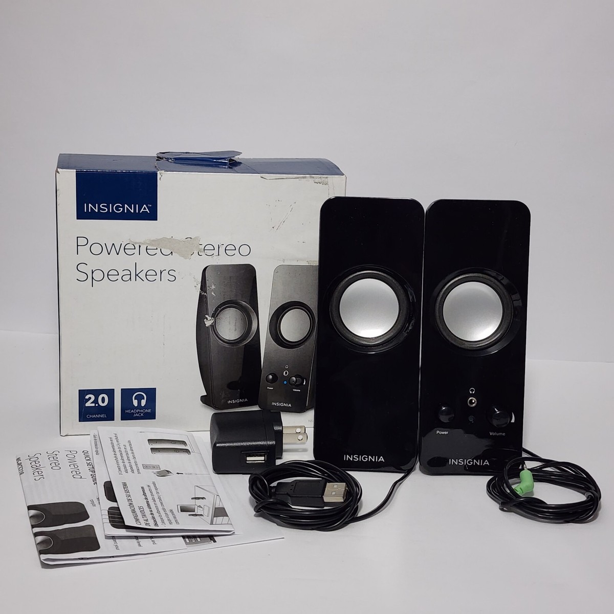 Computer Speakers Insignia Powered Multimedia Speaker System