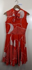 Couture Culture By Trent Nathan Vintage Red Sleeveless Fit Flare Dress Size 12