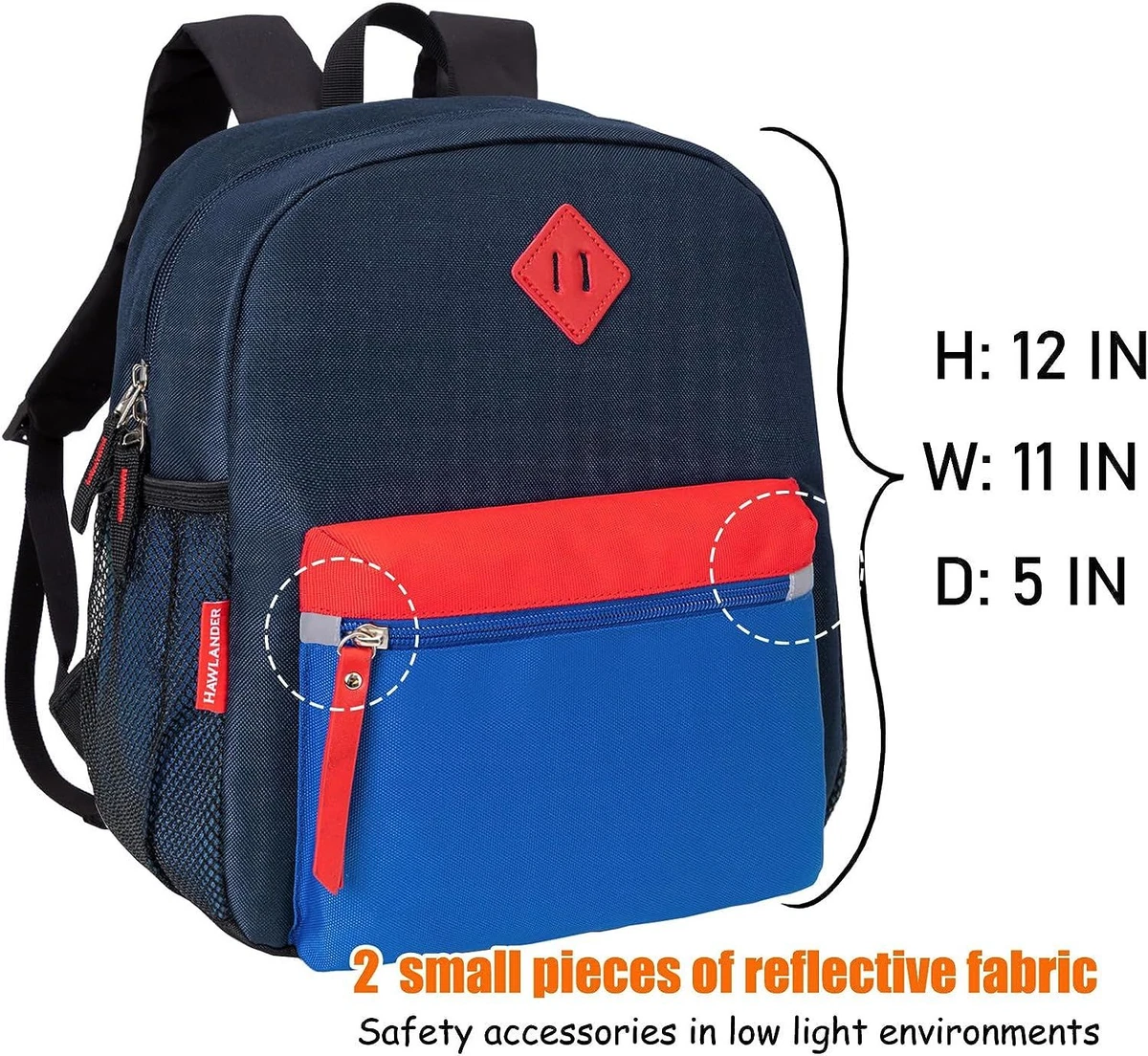 HawLander Preschool Kids Backpack 12 inch Toddler Backpacks for