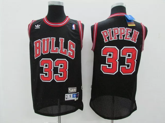 Menu0026#039;s Black Basketball Retro Jersey Chicago Bulls #33 | eBay