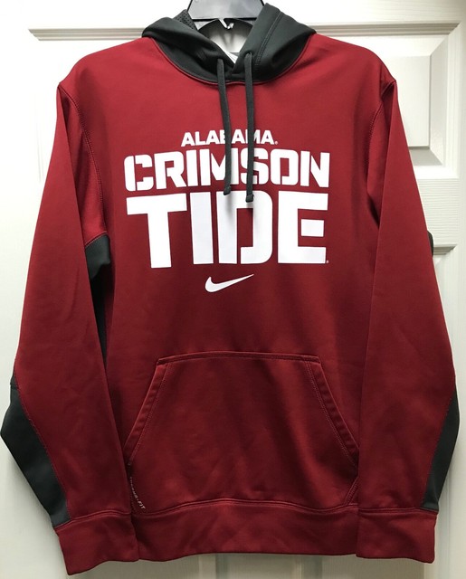 Alabama Crimson Tide Mens Nike Therma Fit Red Hoodie Sweatshirt size Small S | eBay