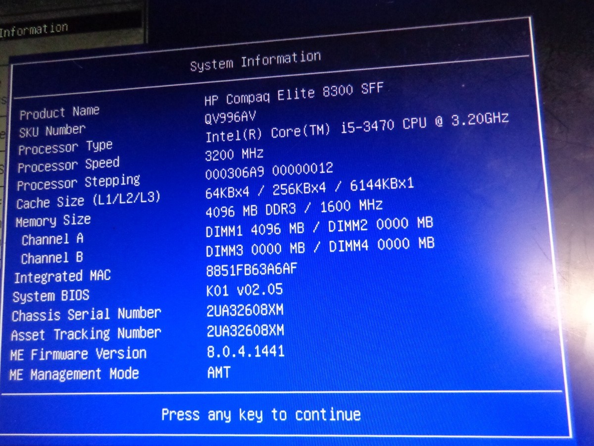 HP Compaq Elite 8300 SFF PC Intel i5-3470 3.2GHz 4GB Ram HP Compaq Elite 8300 SFF PC Intel i5-3470 3.2GHz 4GB Ram