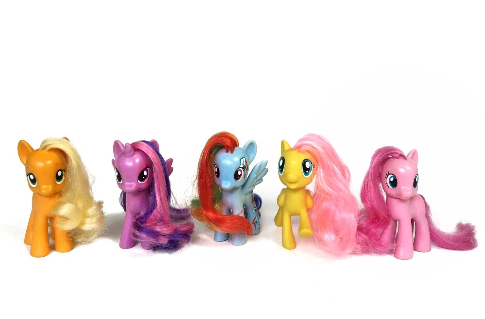 My Little Pony Pony Friends Figures 8cm Set of 6 - Pinkie Pie, Twilight  Sparkle, Applejack, Rarity, Rainbow Dash, Fluttershy