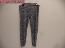 Missing Drawstring, Chaser Women's Blue Camo Love Brushed Knit Jogger, Size S