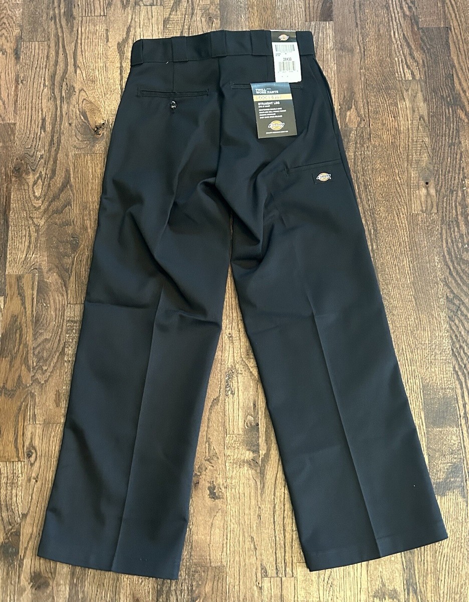 スラックス Dickies Men's Double Knee Work Pants Black 85283BK NWT Dickies Loose Fit Twill Double Knee Men's Work Pants