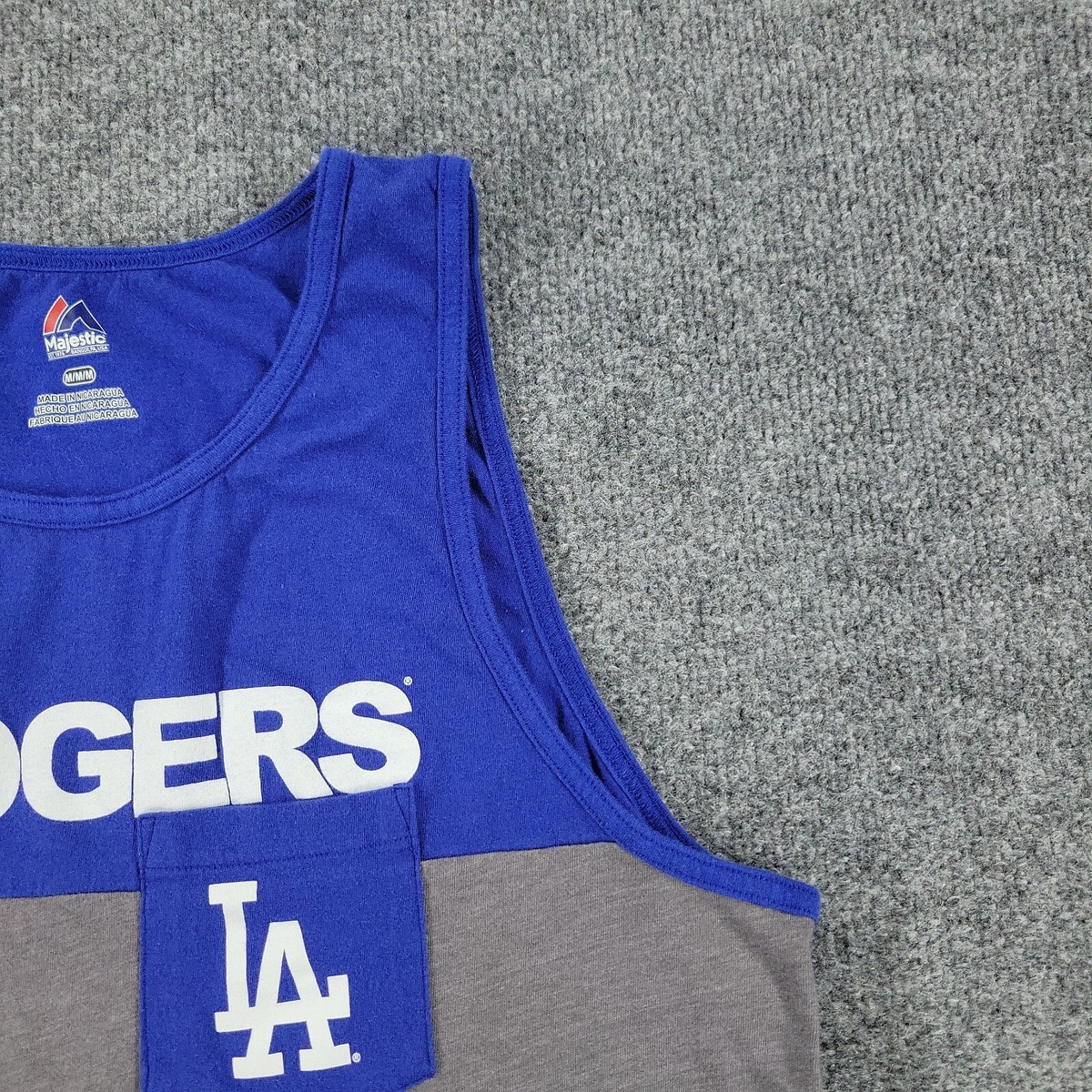 Los Angeles Dodgers Tank Top Shirt Men Medium Blue MLB