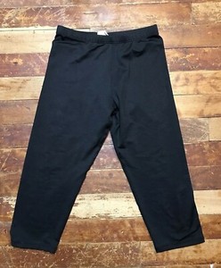 Dance Capri Leggings Size Youth 12-14 Black Tight Tryout Gym Jazz Hip Hop