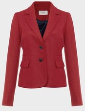 HOBBS London Raspberry Hackness Wool Blazer Jacket 375 Size 4