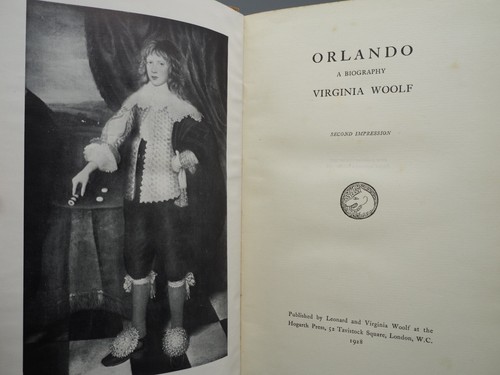 Virginia Woolf, Orlando: A Biography, 1928 HB, 2nd Impression, Hogarth Press - Bild 2 von 2