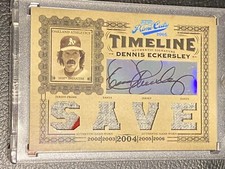 2005 Prime Cuts Timeline QUAD Material Dennis Eckersley Auto Jersey Patch /5