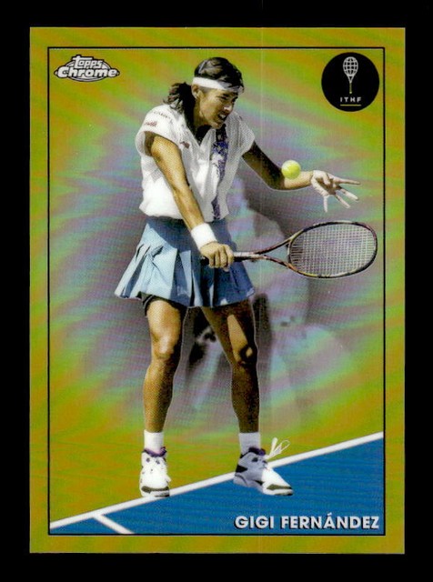 2021 Topps Chrome Tennis Gold Refractors #24 Gigi Fernandez 16/50