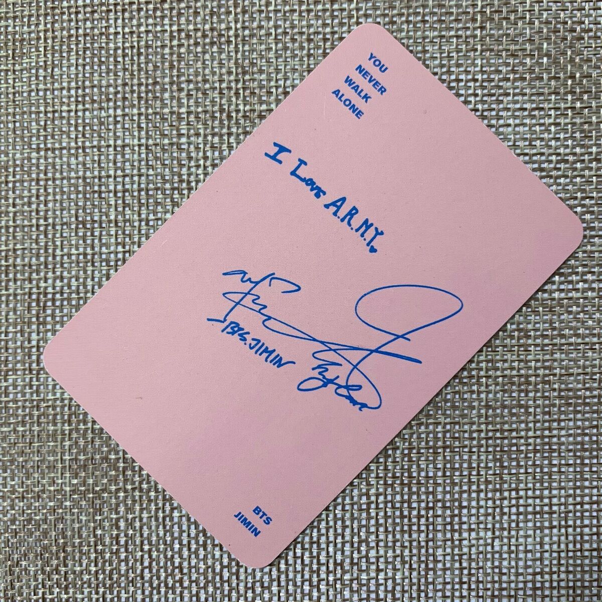 BTS Official Jimin Photocard You Never Walk Alone - US seller