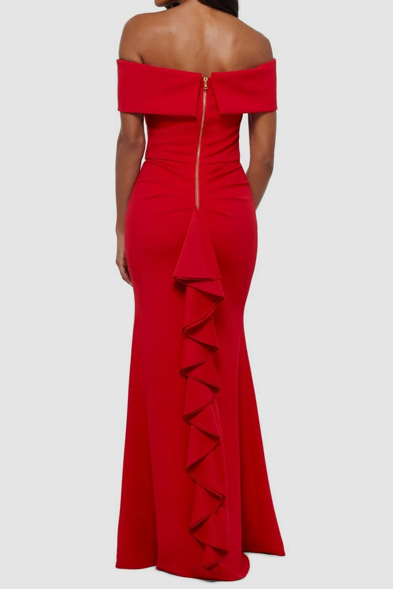 Betsy and top adam red gown