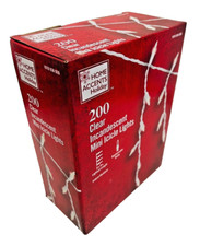 Home Accents 200 Clear Incandescent Mini Icicle Lights 8ft 9in Holiday