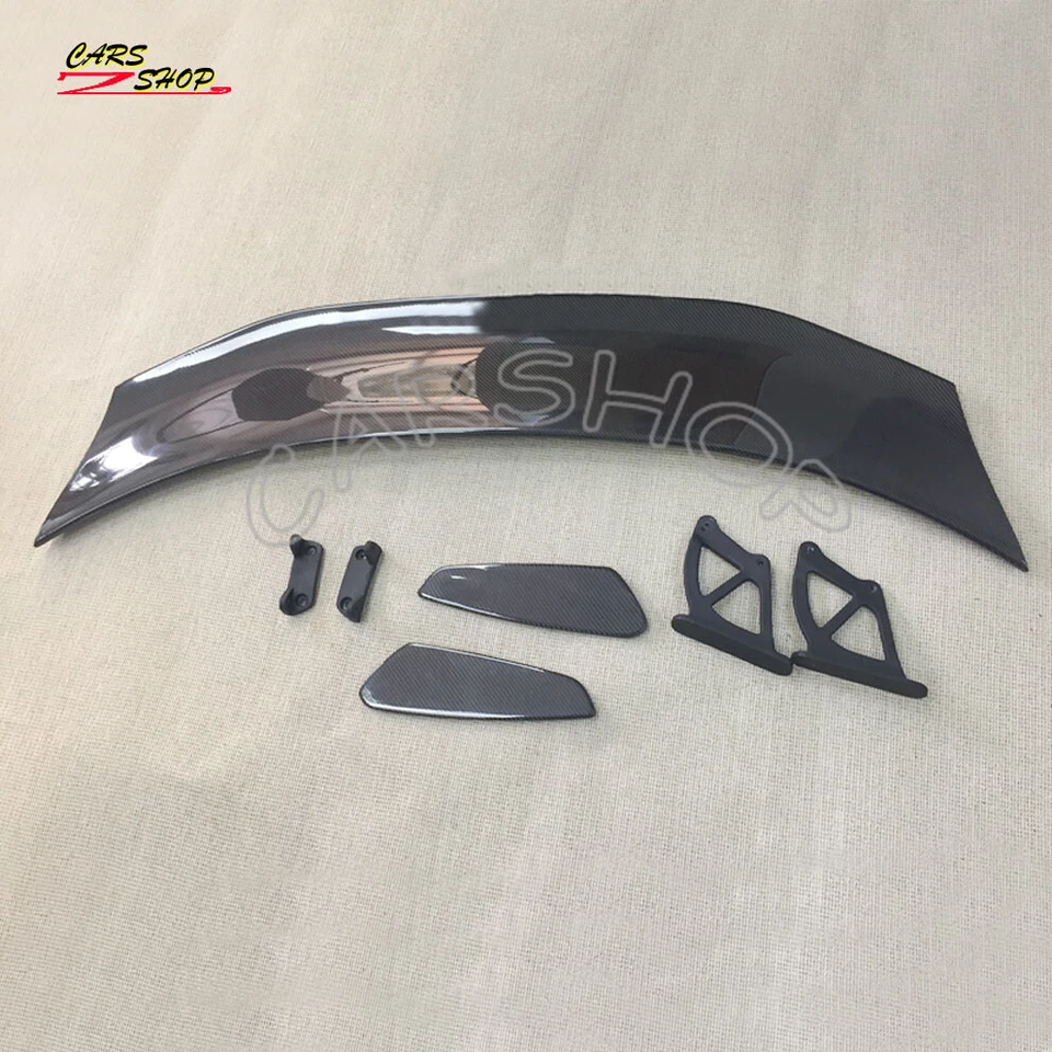 Alerón trasero de fibra de carbono estilo Boxster Cayman GT4 para Porsche 718 981 987 Foto 3 de 4