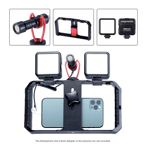 Smartphone Video Rig Hand Grip Filmmaking Case Phone Video Stabilizer 