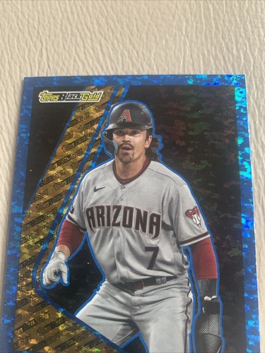 2023 Topps Update #BG-3 Corbin Carroll Black Gold Blue Parallel Rookie DBACKS - Picture 3 of 8