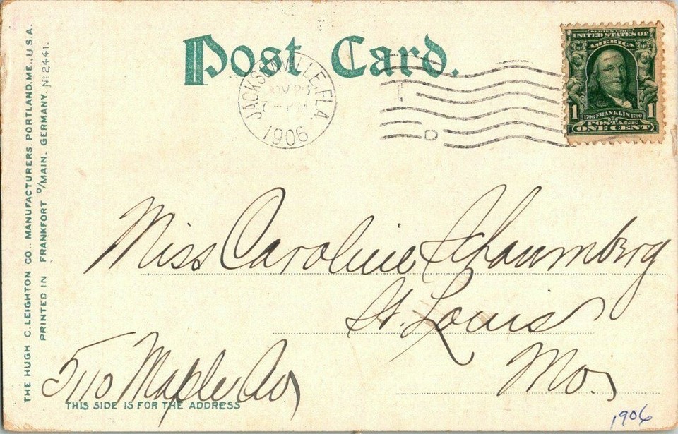 1906, RIVERSIDE AVE.. JACKSONVILLE, FL. POSTCARD. SM3 eBay