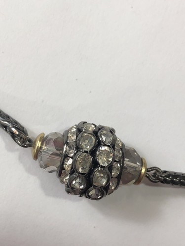 Chico's Necklace Chain Station Rhinestone - 38" to 42" Length - Picture 7 of 12