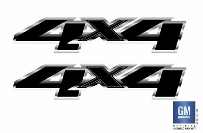2009 09 Chevy Silverado GMC Sierra 1500 2500 3500 HD 4X4 Bed Side Decals Set (2)