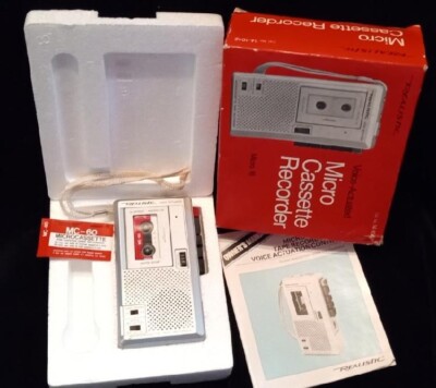 Vintage 1986 Realistic Micro Recorder IOB and Manual | eBay