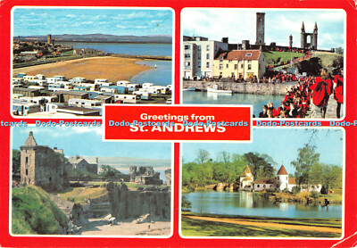 D044918 Greetings From St. Andrews. Pier Walk. The Castle. E. T. W. Dennis. Mult