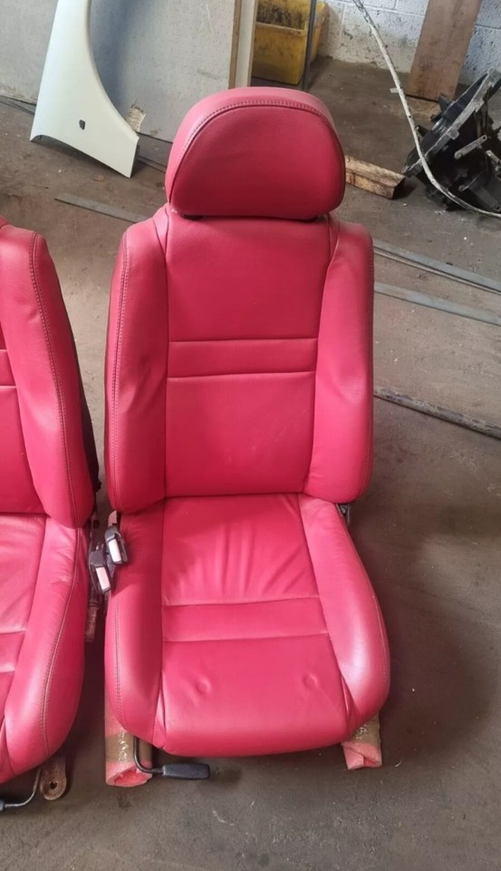 Unique Red Oxford Leather Style MGF MGTF Leather Seats In Red eBay