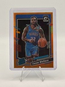 2023-24 Donruss Optic Cason Wallace Orange Rated Rookie /199 #218 Thunder