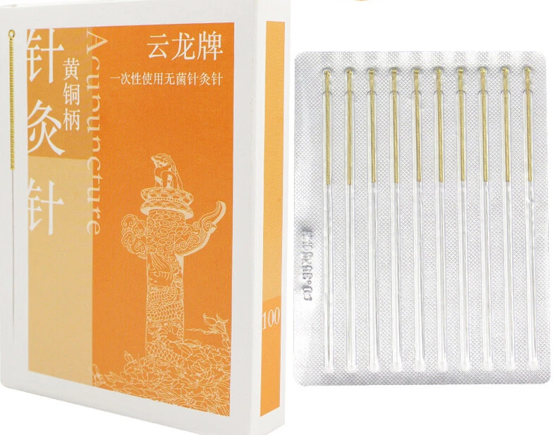 1000 piezas 500 piezas Aguja Acupuntura Cloud Dragon sin tubo Lámina Envuelta 100/caja Foto 2 de 4