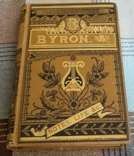 LORD George Gordon BYRON The Poetical Works & His Life Illustrated Gold Design