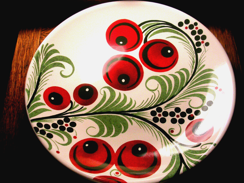 WILLIAMS SONOMA CHRISTMAS ALPINE BERRY STONEWARE SALADS SET OF 4 PORTUGAL NWTAGS - Picture 9 of 12