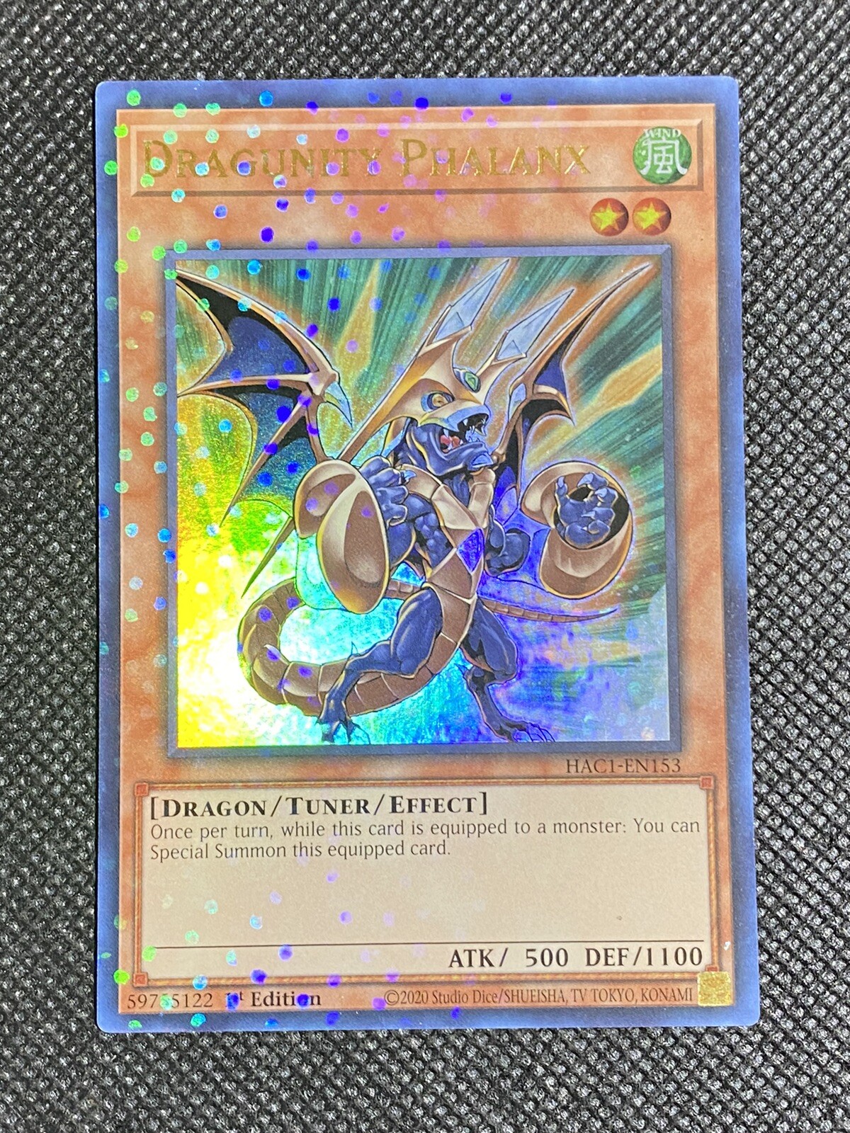 YuGiOh! - Dragunity Phalanx HAC1-EN153 Duel Terminal Rare 1st Edition ...