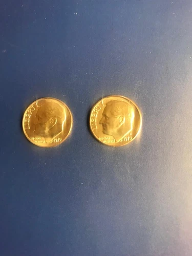 1979 P+D UNCIRCULATED ROOSEVELT DIMES NICE COINS FROM MINT SETSL@@K