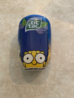 TIC TAC MINTS THE SIMPSONS MARGE BLUEBERRY TACS LIMITED EDITION IN HAND USA