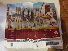 2014 ST. LOUIS CARDINALS SEASON TICKET SET STUB NOT IN BOOK Oscar Taveras Debut