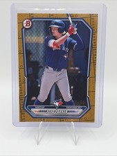 2026 Bowman Baseball Jojo Parker Prospect Gold Border Pattern 07/50 Blue Jays