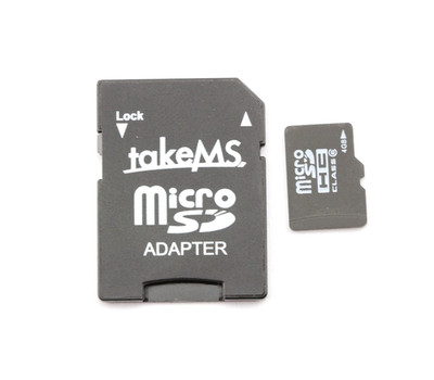Micro SDHC 4GB Class 6 Speicherkarte mit SD Adapter MicroSDHC Flash Memory Card