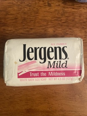 VTG Jergens Mild Bar Soap Bath Size 4.5 oz Unused Original Packaging Cleansing