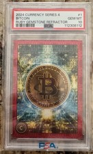 2024 Cardsmiths Currency Series 4 Bitcoin Ruby Gem #’d 3/25 Psa 10