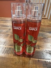 Bath  Body Works Country Apple Fine Fragrance Mist 2- 8 oz Spray Retired Read